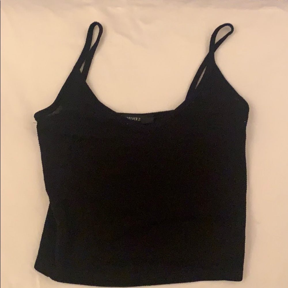 black crop top from forever 21